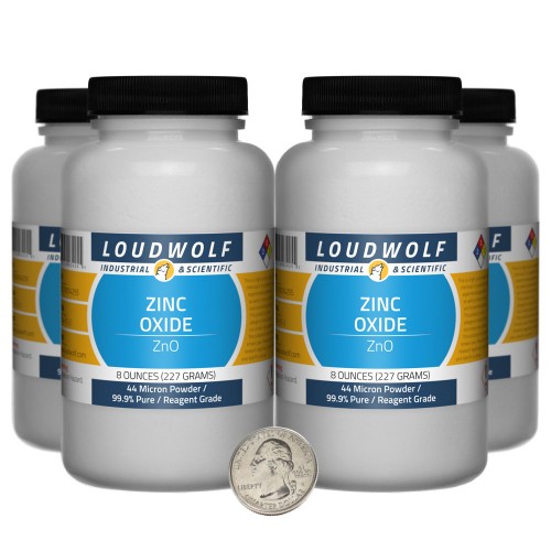 Zinc Oxide - 2 Pounds in 4 Bottles Zinc Oxide - 2 Pounds in 4 Bottles