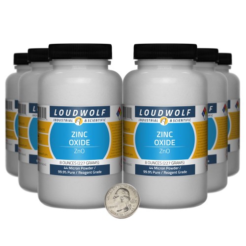 Zinc Oxide - 3 Pounds in 6 Bottles Zinc Oxide - 3 Pounds in 6 Bottles
