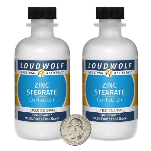 Zinc Stearate - 2 Ounces in 2 Bottles