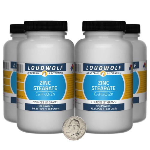 Zinc Stearate - 8 Ounces in 4 Bottles