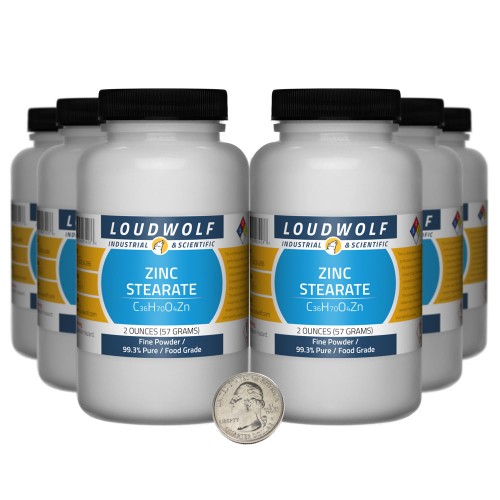 Zinc Stearate - 12 Ounces in 6 Bottles