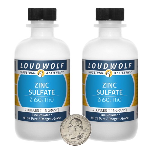 Zinc Sulfate - 8 Ounces in 2 Bottles Zinc Sulfate - 8 Ounces in 2 Bottles
